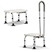 Main Courante Réglable en Hauteur Marche Pied De Baignoire Tabouret De Bain Tabouret De Bain Aide À L'embarquement Tabouret De Bain Tabouret Anti-Dérapant pour Les Personnes Âgées