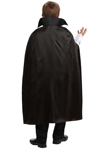 Disfraz clásico de vampiro para niños con camisa, capa y chaleco miniatura 3