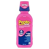 Pepto Bismol Extra Strength Liquid, 2X Concentrated Formula, Upset Stomach Relief, Diarrhea Relief, Heartburn, Nausea, Indigestion, Upset Stomach, Original Flavour, 12oz /350mL