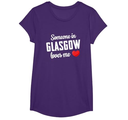 Glasgow T-Shirt, Girls, Purple, X-Small