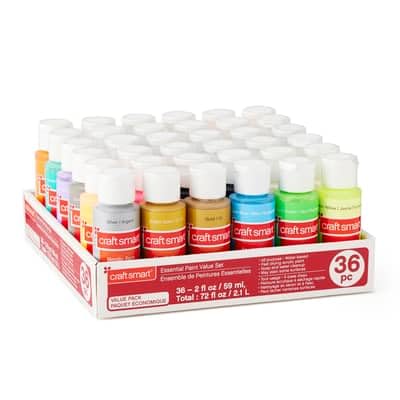 Essential Paint Value Set by Craft Smart - Non-Toxic Paint for Drawing, Painting, Art & Crafts Supplies - 1 Pack