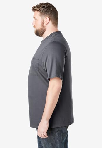 Boulder Creek by Kingsize Men's Big & Tall Heavyweight Pocket Crewneck T-Shirt3