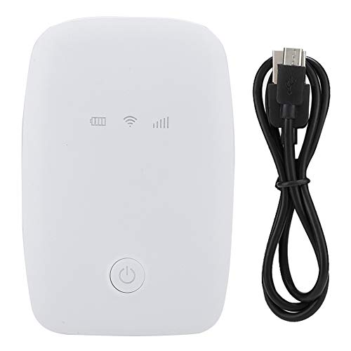 Image of Portable Mobile WiFi Hotspot 4G LTE Router Wireless Internet Box Compatible with All Networks, Travel WiFi for Tablets Laptops Phones (White) (White)