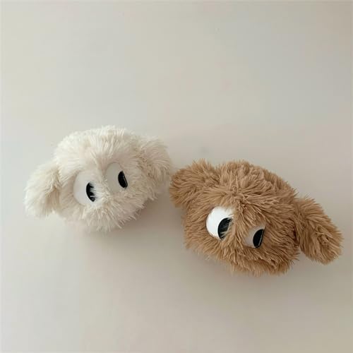 Bucket Hat,3D Eyes Hat for Toddler Winter Plush Cartoon Ear Skull Cosplay Party Hat for 1-3Year Kids Furry Bucket3