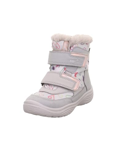 Girl's Modern Snow Boot, Light Grey 2500, 11 UK Child Wide