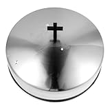 Toyvian Edelstahldeckel für Abendmahlstablett Runder Großer Deckel für Brotteller Ersatzdeckel für Chafing-Dish-pfannen Zubehör für Abendmahlszubehör