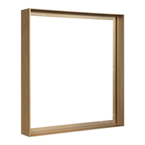 FOLKOR 1.5 Deep Frame for 40x60 Canvas Paintings DIY Metal Floating Frame for Artists Designers Grandmother Grandfather Portrait Artwork Framing Wall Art Baby Shower Thanksgiving Gift (Bronze)