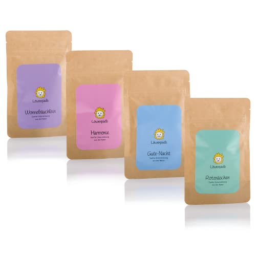 Löwenpads Nachfüllpackungen von Löwenkind - 4er Set mit Gute-Nacht, Rotznäschen, Harmonie und Wonnebäuchlein Cover