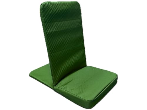 Image of Original BackJack -Made in THE USA- Forest Cotton Fabric Lightweight Floor Seating Chair for Gaming, Families, Parents, Daycare, Back Support, Reading, Yoga, Meditation, Dorm, School