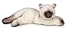 Bearington Collection Gatto Siamese di Peluche Cleo 15 Pollici