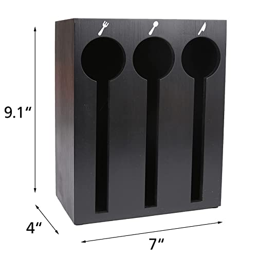 Ucudi Plastic Utensil Dispenser Cutlery Organizer Plastic Silverware Holder Caddy For Restaurant, Party, Picnics, Office #TOP1