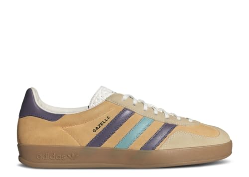Adidas Gazelle - Tenis de interior para hombre, Glow Orange Shadow Violet Off White, 47 1/3 EU