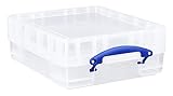 Really Useful Plastic Storage Box 11 Litre with XL Lid Clear