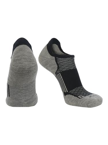 No Show Running & Golf Socks Mens & Womens Ankle Sport Sock w/Heel Tab, Targeted Compression, Cushioned & Breathable