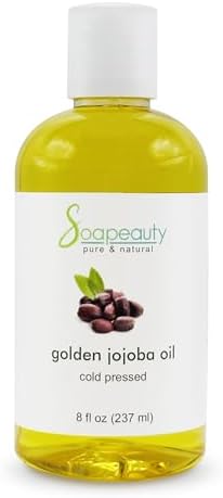 Golden Jojoba Oil 100% Pure Natural Unrefined Cold Pressed 8 Fl Oz