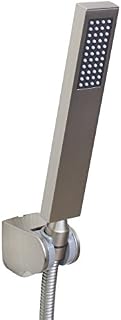 ownace Square Solid Brass Hand Held Shower Head with Wall Connector Holder