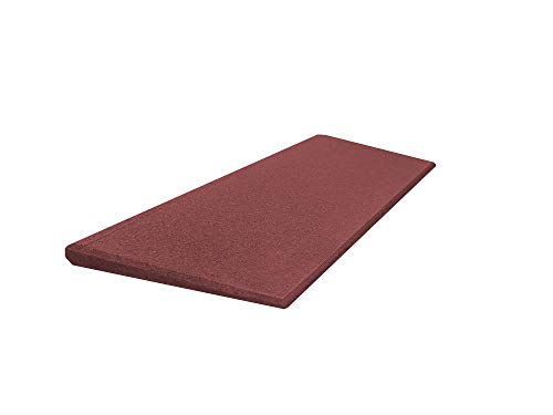 Türschwellenrampe Excellent 750/25 mm hoch aus Recycling-Gummigranulat (rot)