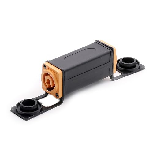Cable de alimentación extensión conector de aviación 3 pines metálico de 62mm para focos led 6