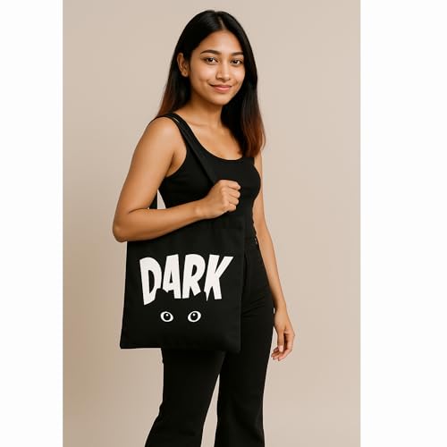 Image of Canvas Tote Bag for Women with Zipper | Premium Cotton Cloth Handbag for College, Office & Daily Use | Eco-Friendly Tote Bags for Women's
