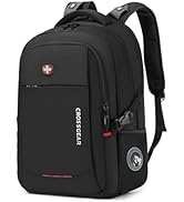 CROSSGEAR Travel Laptop Backpack Commuter Backpack Classic Backpack Water Resistant with USB Char...