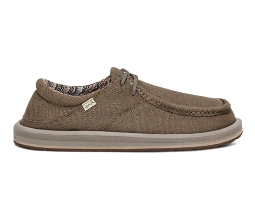 Image of Sanuk Mens Single Fin Loafers for Men | Mens Shoes | Slip On Shoes for Men | Men's Slip-on Loafers | Comfort Foam Footbed