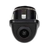 RYDEEN CM-LIP4 Backup/Front Lip Camera, Waterproof, NightVision CMOS Sensor, ABS Casing, Spring Mount, Include a Hole Saw, OEM Style, Reverse Trigger, for Cars, Trucks, SUVs, RVs, Vans (Black)