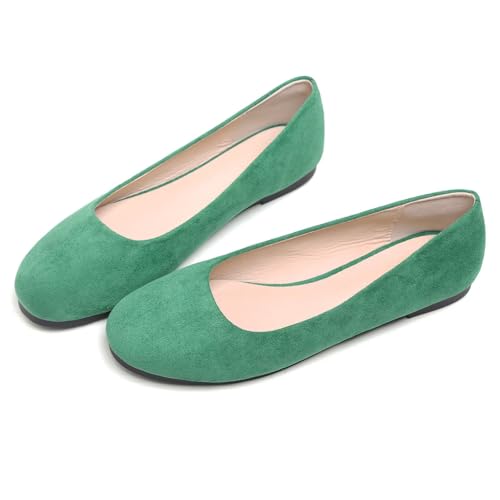 Image of Dear Time Women's Flats Comfortable Slip On Ballet Flats Soft Solid Casual Shoes