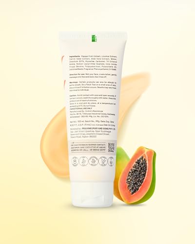 Image of ZequZ Papaya Face Wash For Men and Women | Deep Cleanse Face Wash | All Skin Types | Removes Dark Spots | Face Wash for Brightening and Glowing Skin (100ML)