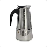 🍵【 USO 】🠞 Funciona en Vitrocerámicas eléctricas y gas. Permite el uso de grano molido de diferentes grosores y propiedades para lograr el café perfecto para cada momento. ⛔No funciona en Inducción.