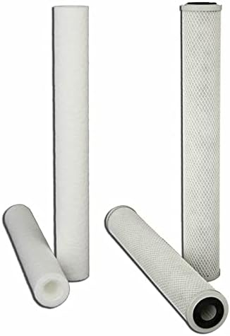 Selecto Scientific Corrigan Water Filter set FCRB520 and FCCB20 White 20 inch filters (4)