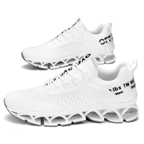 Image of Vooncosir Men's Fashion Sneakers Breathable Mesh Running Shoes Blade Non Slip Soft Sole Casual Athletic Walking Shoes