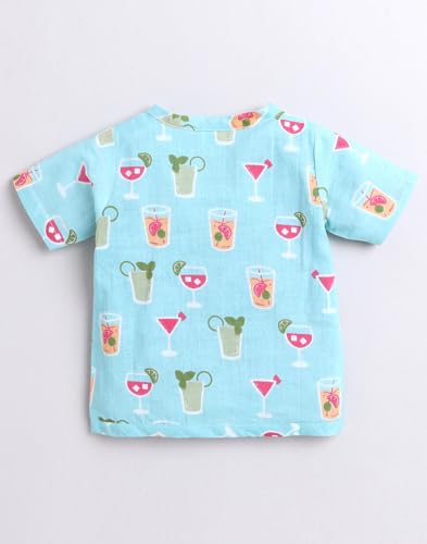 Image of POLKA TOTS 100% Organic Muslin Jhabla for Baby Boys & Girls | Unisex Half Sleeves Front Open Vest for Infants | Ultra-Soft, Breathable & Lightweight Summer Jabla Set | Regular Fit (Pack of 3)