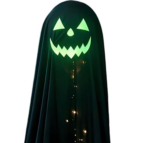 Fantôme d'Halloween blanc pour animation de cour et allée de maison