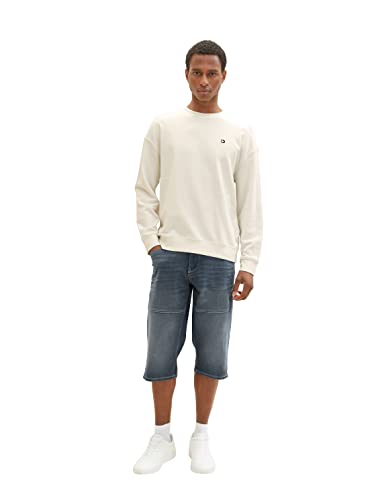 TOM TAILOR Herren 1036295 Max Overknee Bermuda Shorts, 10163-Dark Stone Blue Grey Denim, 28 – Ansicht 7