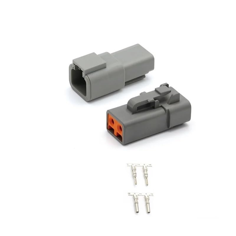 DTP06-2S Type Automotive Waterproof Connector high Current Heavy Truck Wiring Harness Male and Female Plug DTP04-2P(4p Whole Sets,100 Sets)