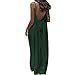 Toumov Backless Cami Dress for Women Fashion Sleeveless Maxi Dresses Spaghetti Strap Flowy Beach Vacation Long Sundress Army Green