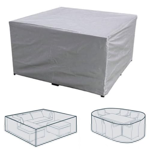 Housse chaises de jardin argentée Kisangel en polyester imperméable pour extérieur - 8