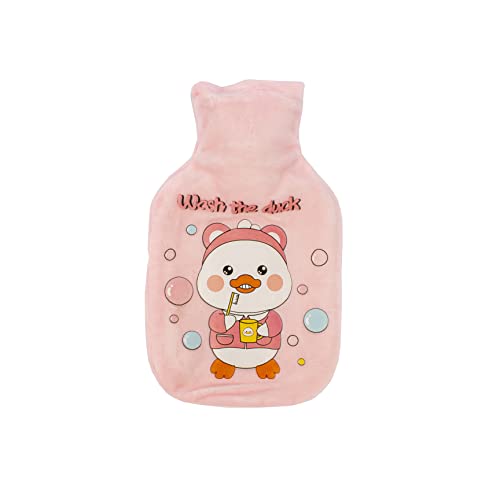 Image of Small Hot Water Bag with Soft Cover for Pain Relief, Neck, Shoulder Pain and Hand, Feet Warmer, Menstrual Cramps, Hot and Cold Therapy Leak Proof Pad (20 x 12.5 cm), 350ml (Mint Green)