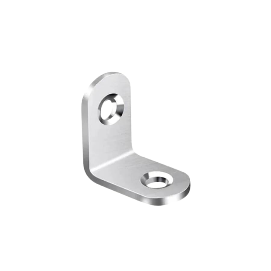 Heavy Duty Stainless Steel L-Shaped Corner Brackets - 90 Degree Wall Shelf Support, Metal Right Angle Shelf Braces (10pcs, 30x30x16mm)