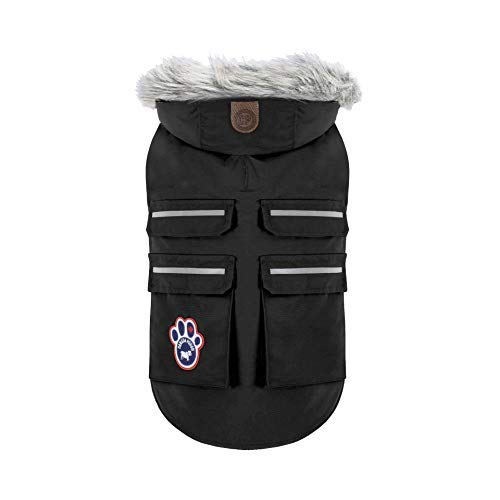 Canada Pooch | Everest Explorer Dog Jacket | Hooded Winter Dog Coat, Black, 16 (15-17\" Back Length) - Thumbnail 3