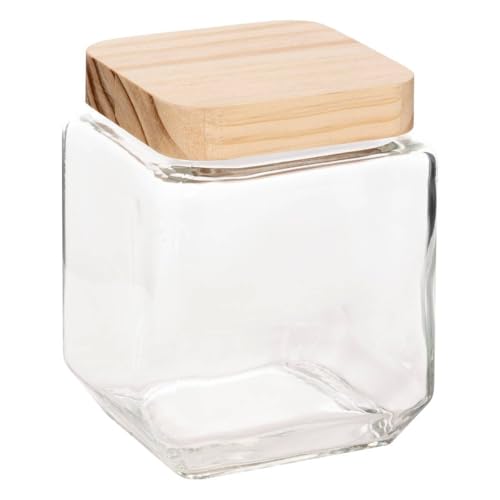 5five - bocal verre carré couvercle pin pin 1,25l