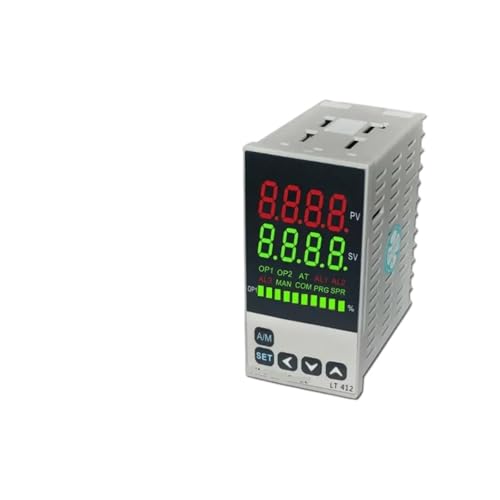 LDHJBNAC Temperature Controller 0-10V Input LED Display Intelligent PID Temperature Controller 48x96mm, SSR/Relay/4-20mA/0-10V Output(0-10V Out 2Alarms)