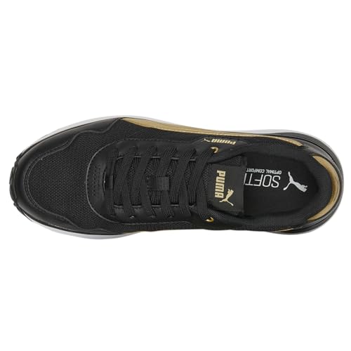 PUMA Womens R78 Voyage Distressed Lace Up Sneakers Shoes Casual - Black, Gold4