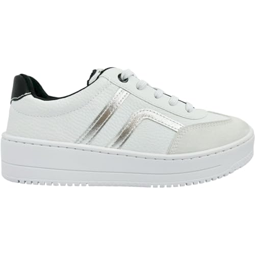 Tênis Ramarim Plataforma Casual 91103 Branco/Ice/Prata