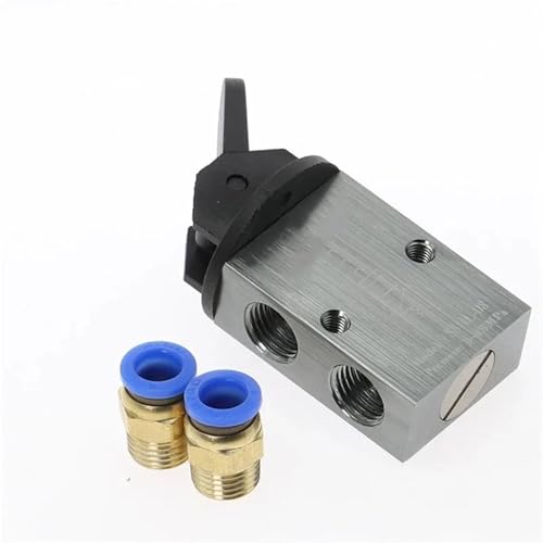Válvula neumática manual S3HL-08 de 3 vías y 2 posiciones PT 1/4 6