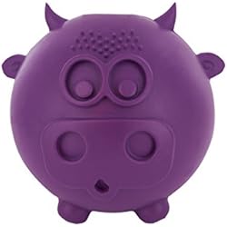 Dispensador De Premios Para Perros PetSafe 305I-PS/BB-FUN-COW-ML-11 Juguete Interactivo para Perros Busy Buddy Cow Wow Med-LG, M, Lila