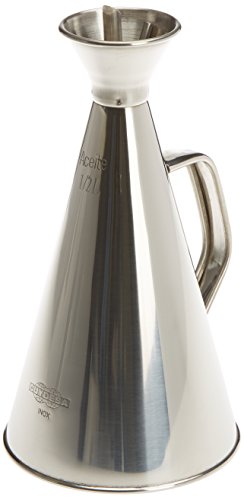 CUYDESA Oliera da Cucina Anti Goccia, in Acciaio Inox, 1/2 litro