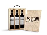 Estuche Madera Jean Leon Vinos de Finca. Incluye 3 botellas: Vinya Palau, Vinya Gigi y Vinya Le Havre