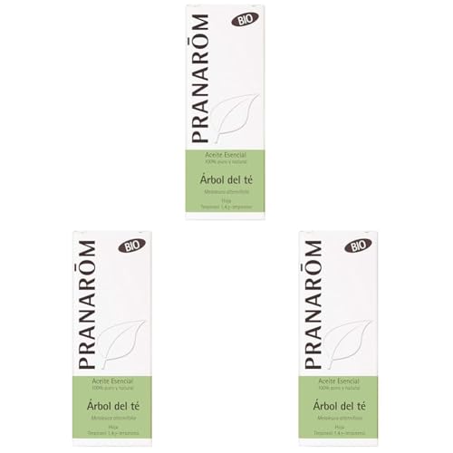 PRANAROM - Árbol del Té Bio - Aceite Esencial Quimiotipado - Defensas Naturales - 100% Puro y Natural - HECT - 10ml (Paquete de 3)