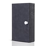 CKEYURE Premium XL Black PU Leather Faraday Box for Car Keys Wall Mounted with Magnetic Closure | Anti Theft Signal Blocker | Faraday Cage | RFID & Signal Blocking Box for Car Keys
